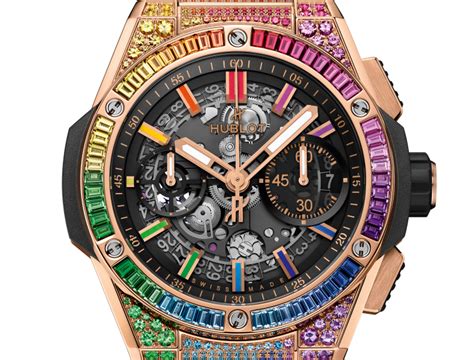 hublot rainbow spirit of big bang|hublot big bang chronograph.